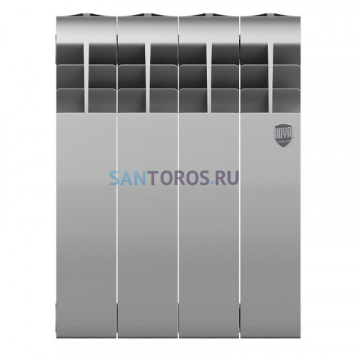 Радиатор Royal Thermo 350 х 4 секции BiLiner Silver Satin биметаллический секционный НС-1197128